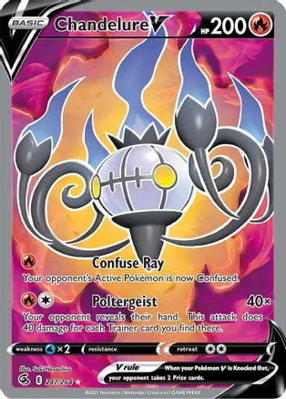 2021 Pokemon Chandelure V - Ultra Rare - Holo - #247