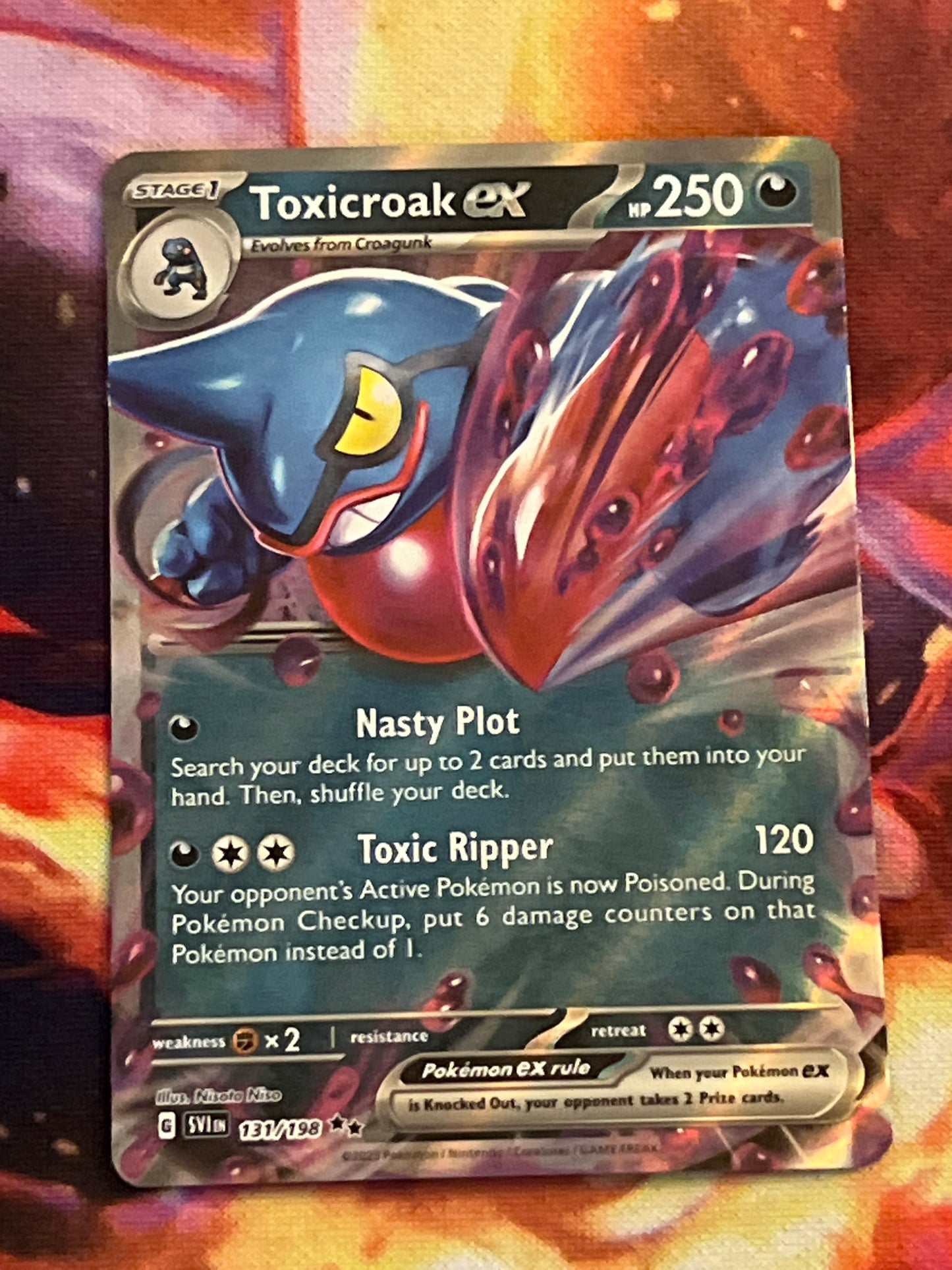 2023 Pokemon Toxicroak Ex - Ultra Rare - #131