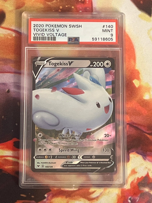 2020 Pokemon - Togekiss V - Holo - Graded PSA 9 - #140