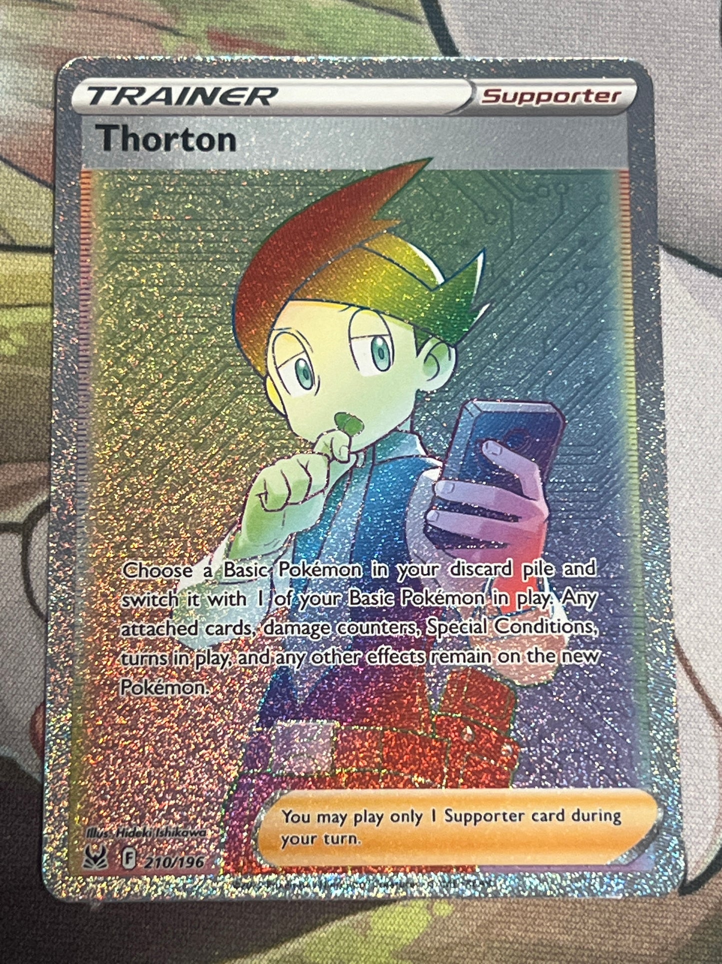 2022 Pokemon Thorton - Trainer - Rainbow Secret Rare - #210