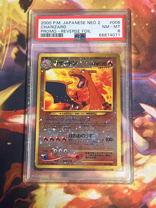 2000 Pokemon Japanese - Pocket Monster - Charizard - Graded PSA 8 - #6