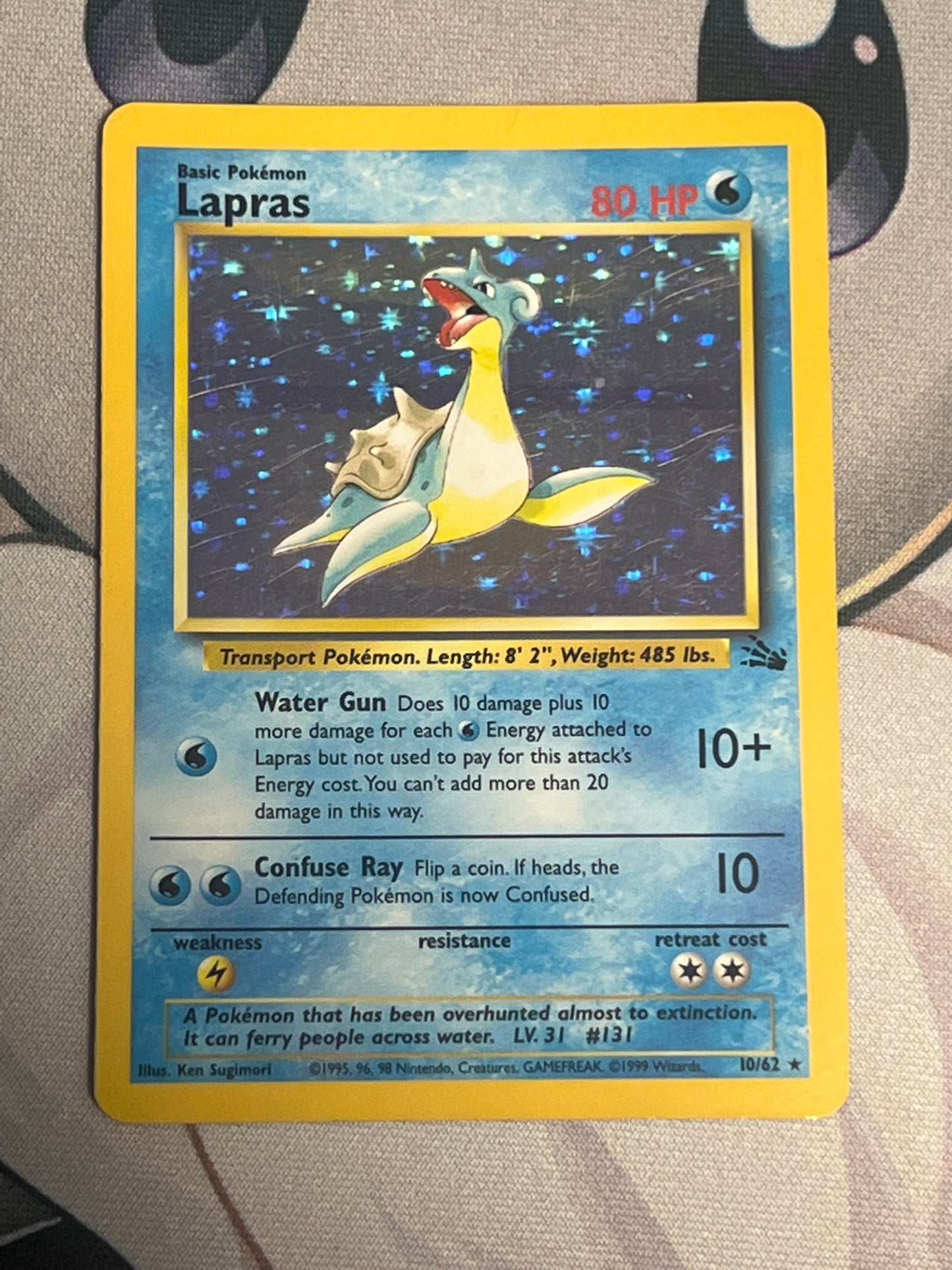 1999 Pokemon Lapras - Fossil - Holo - #10