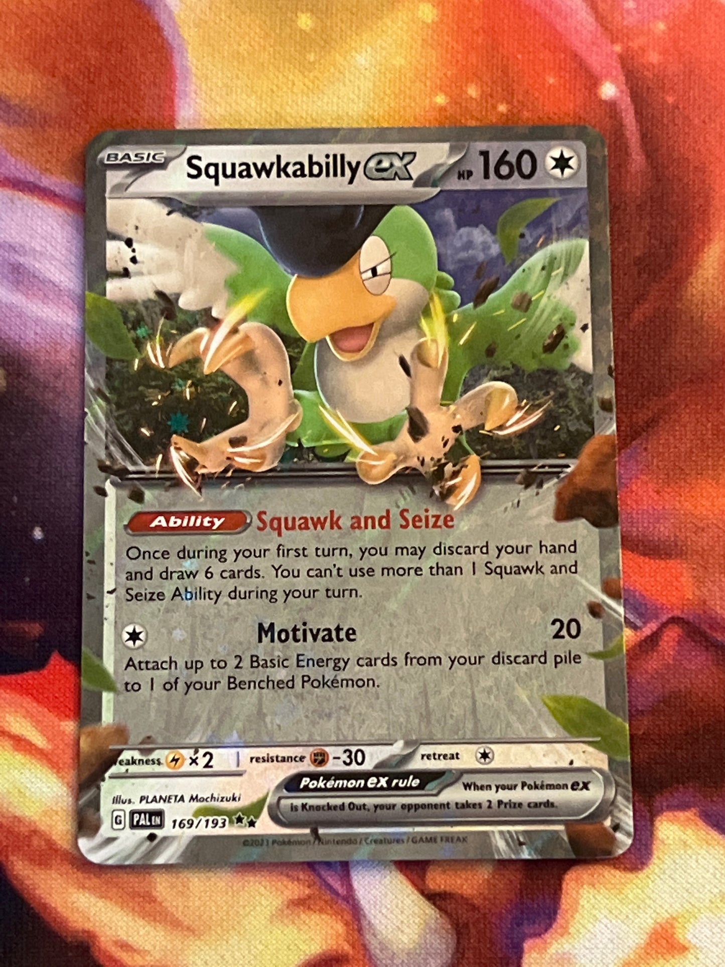 2023 Pokemon Squawkabilly ex - Ultra Rare - #169