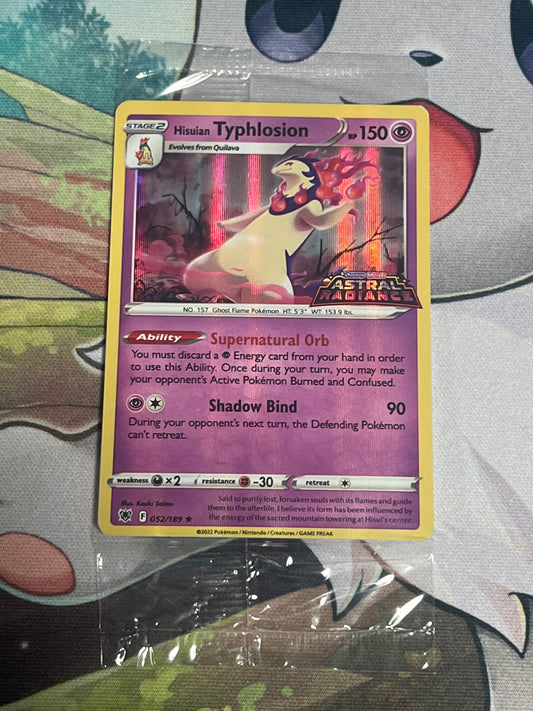 2022 Pokemon Hisuian Typhlosion -  Sealed Promo - Holo Rare - #52