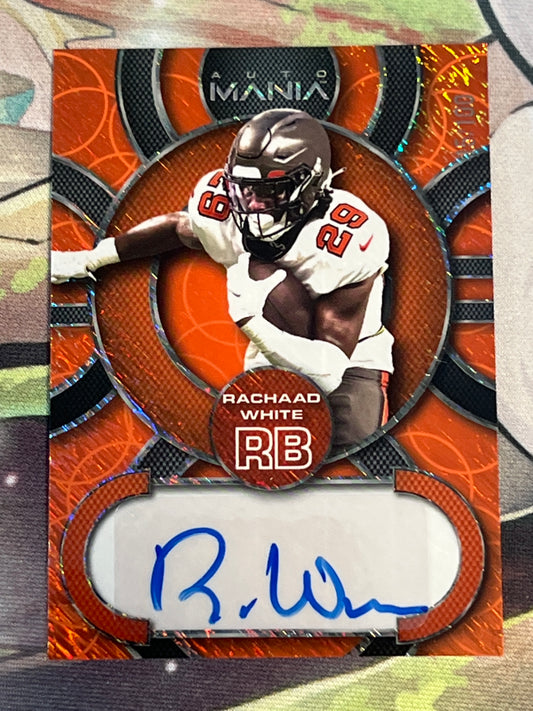2022 Wild Card - Auto Mania - Rachaad White - Auto - Numbered /100 - #AM-C65