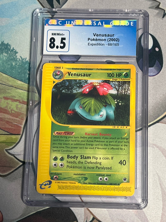 2002 Pokemon Venusaur - Non-Holo - E-Reader - Graded CGC 8.5 - #68