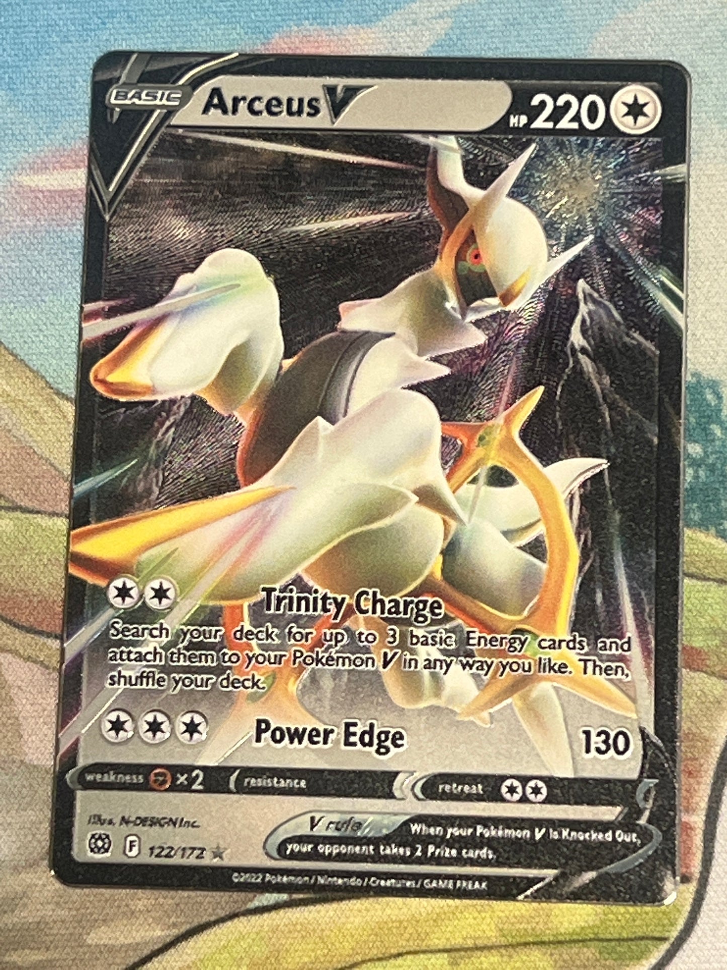 2022 Pokemon Arceus V - Metal Card - Ultra Rare - #122