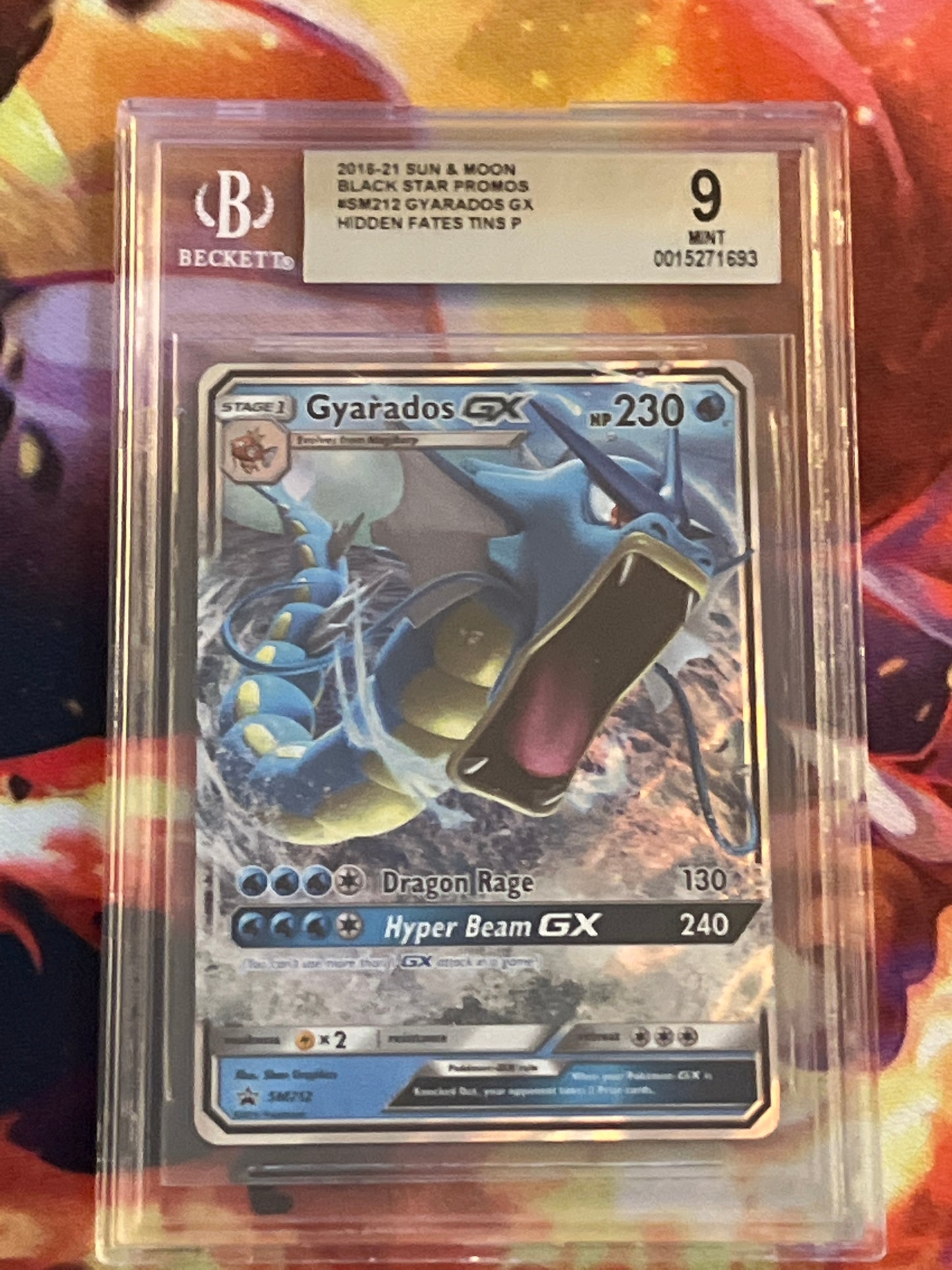 2019 Pokemon Gyarados GX - Promo - Holo - Graded BGS 9 - #SM212