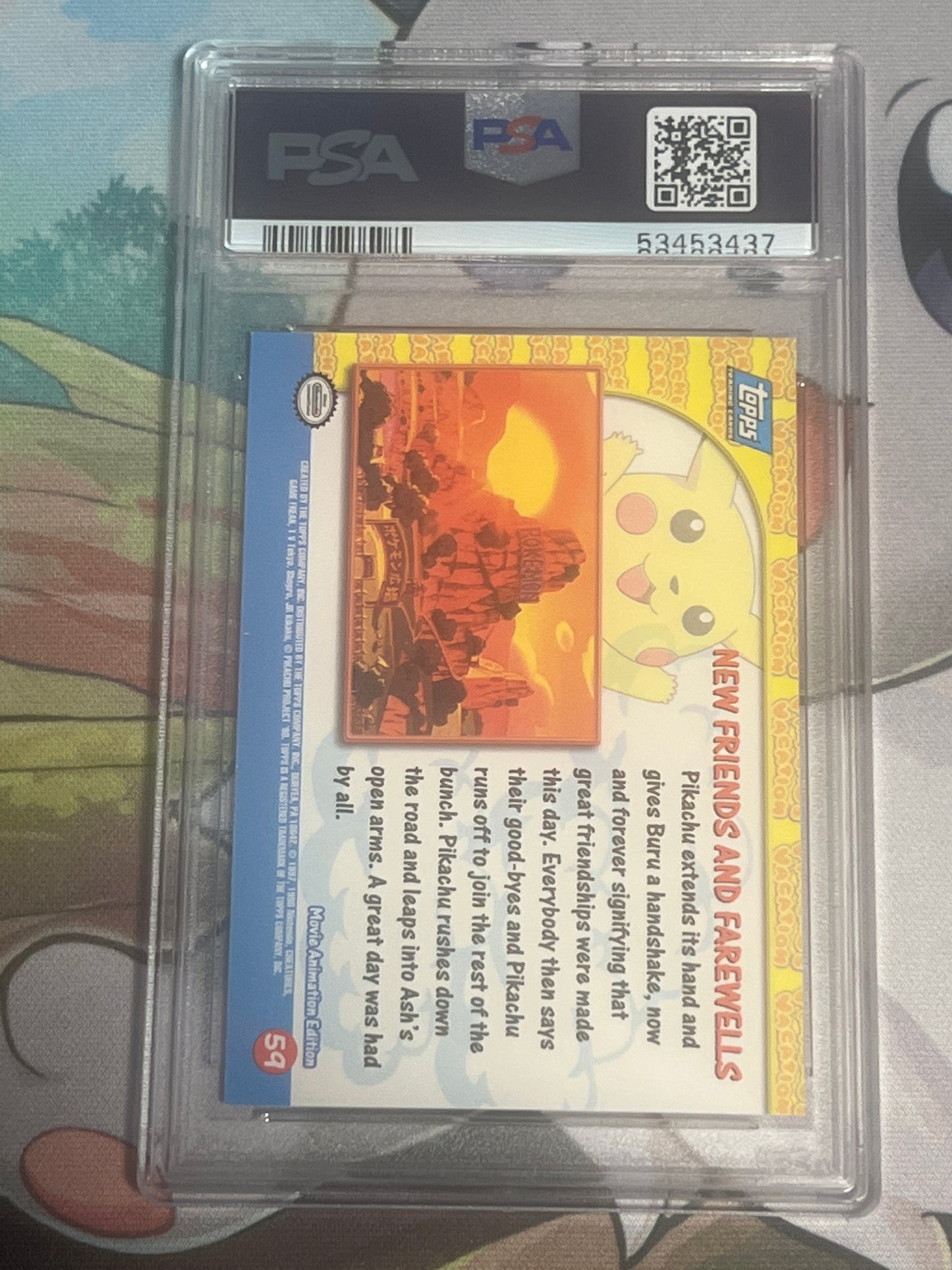 1999 Pokemon - Topps - New Friends And Farewells - Movie Edition Foil - Graded PSA 8 - #59