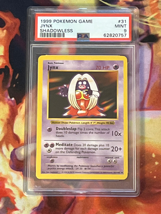 1999 Pokemon Base Set JYNX - Shadowless - PSA Graded 9 - #31