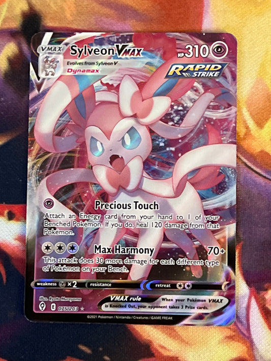 2021 Pokemon Sylveon Vmax - Ultra Rare - Holo - #75