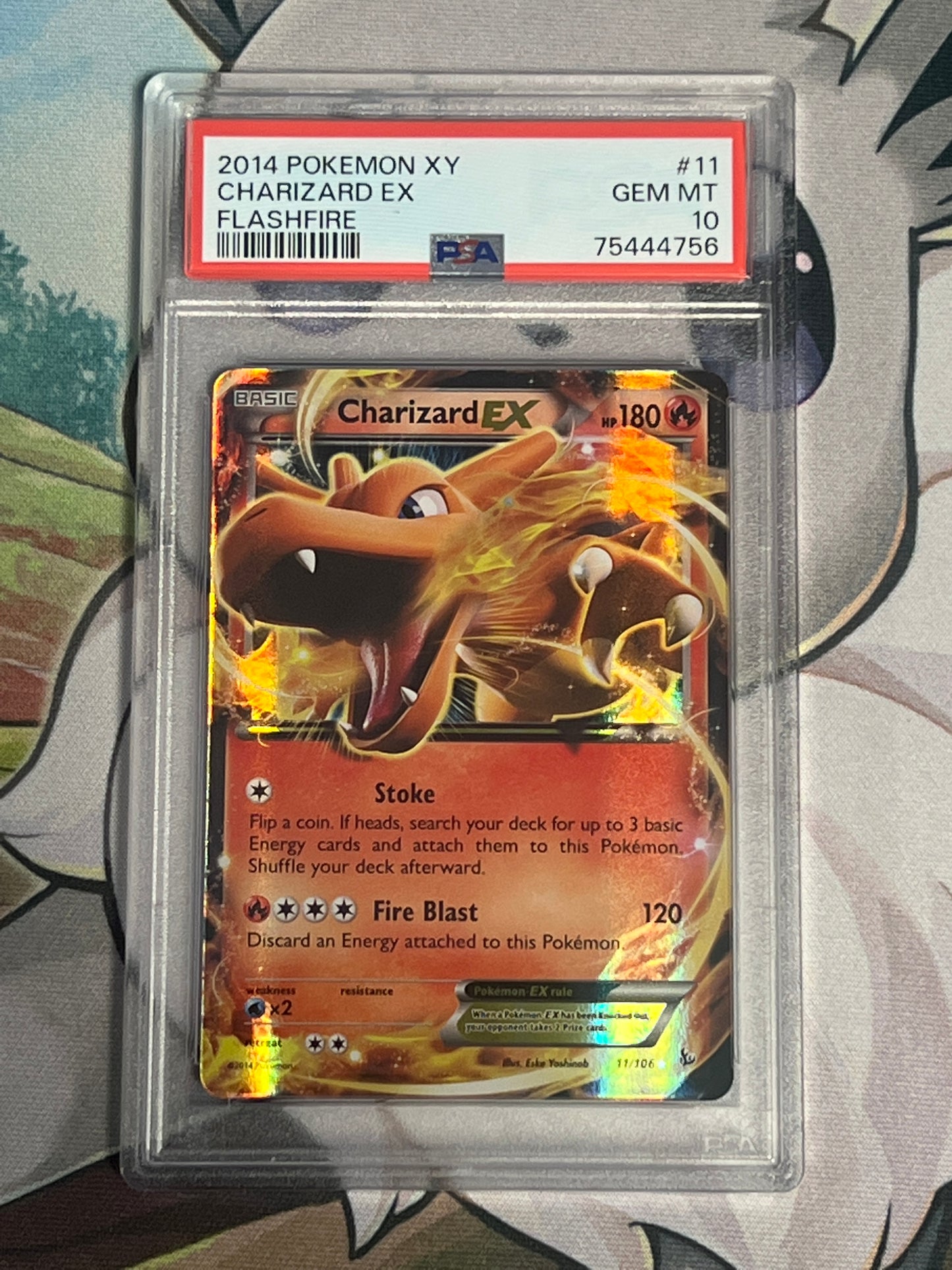 2014 Pokemon Charizard EX - Ultra Rare - Graded PSA 10 - #11