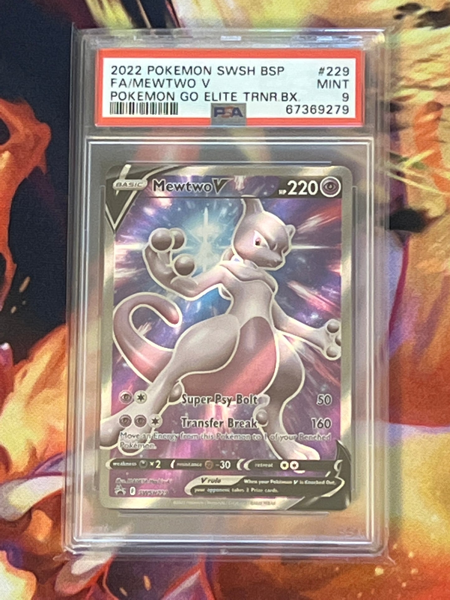 2022 Pokemon Metwo V - Promo Rare - Graded PSA 9 - #229