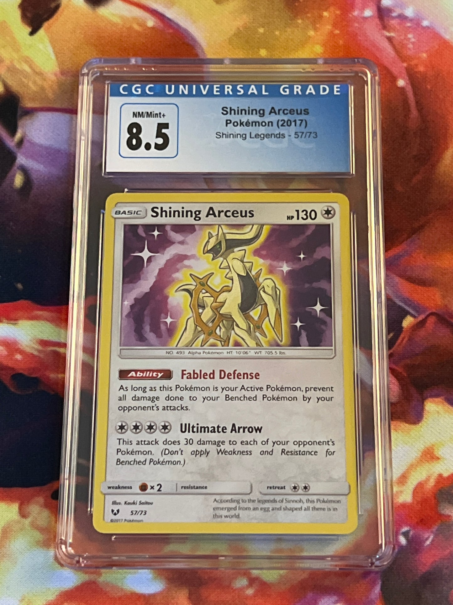 2017 Pokemon Shining Arceus - Holo - Graded CGC 8.5 - #57