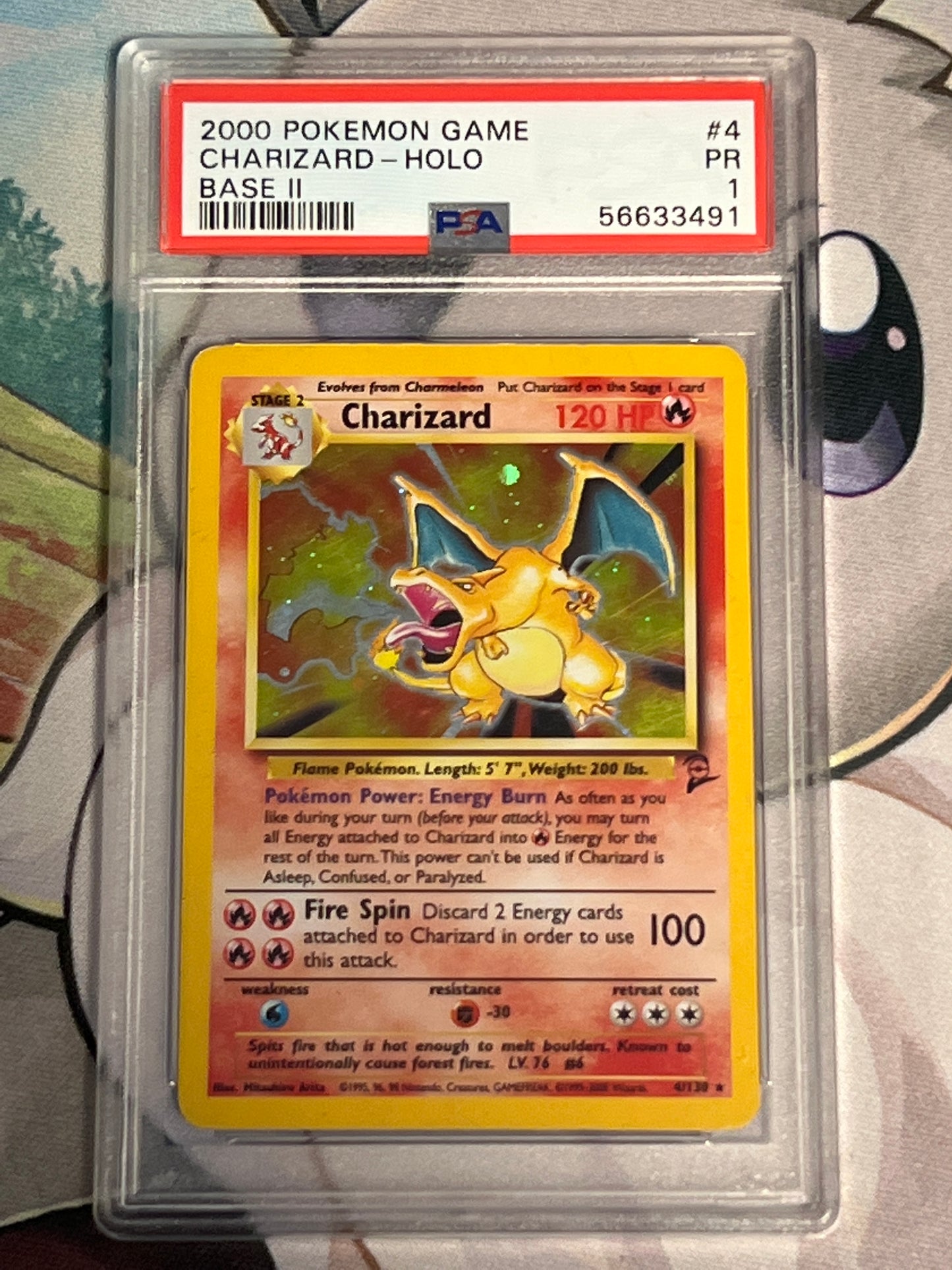 2000 Pokemon Charizard - Holo - PSA 1 - #4