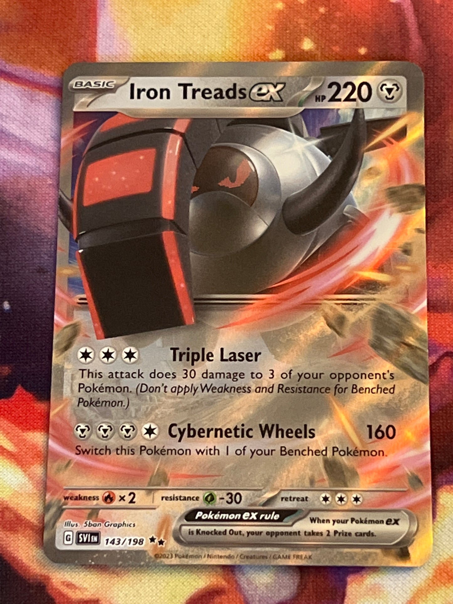 2023 Pokemon Iron Treads ex - Ultra Rare - Holo - #143