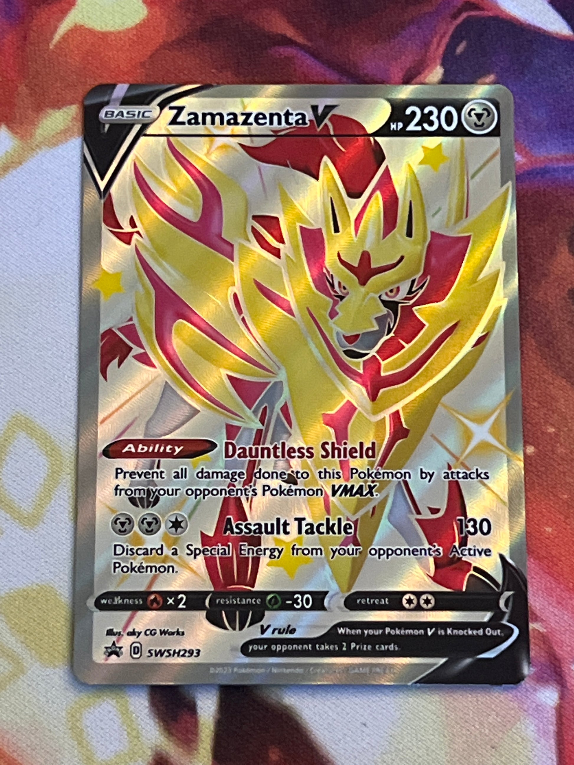 Pokemon Zamazenta V and Zamazenta V promo