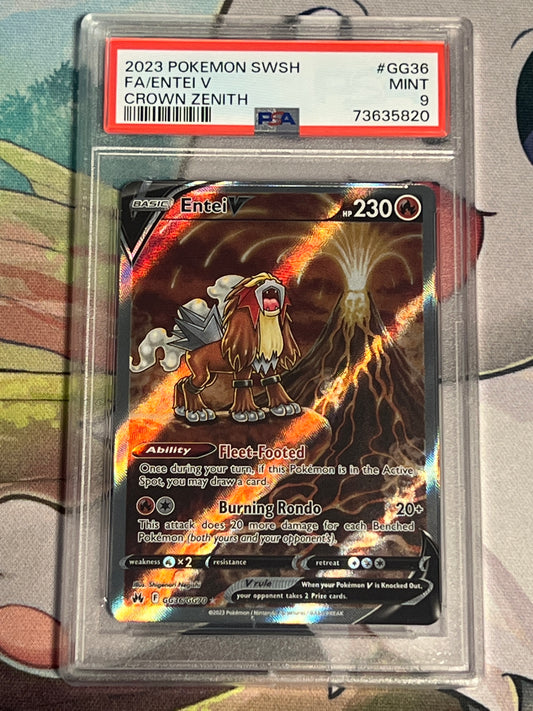 2023 Pokemon Entei V - Galarian Gallery - Graded PSA 9 - #GG36