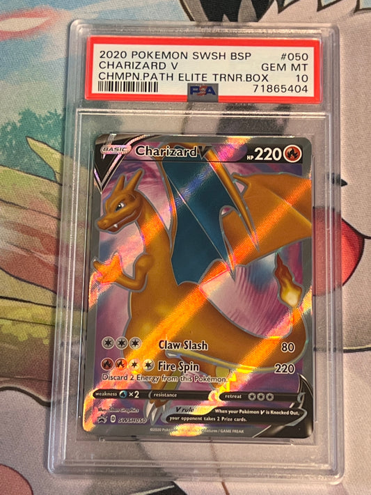 2020 Pokemon Charizard V - Promo - Graded PSA 10 - SWSH050