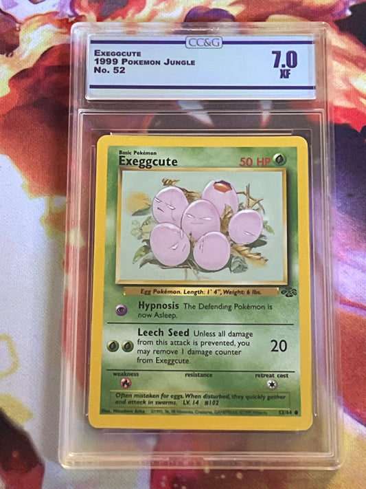 1999 Pokemon Exeggcute - Non-Holo - Graded CC&G 7.0 - #52