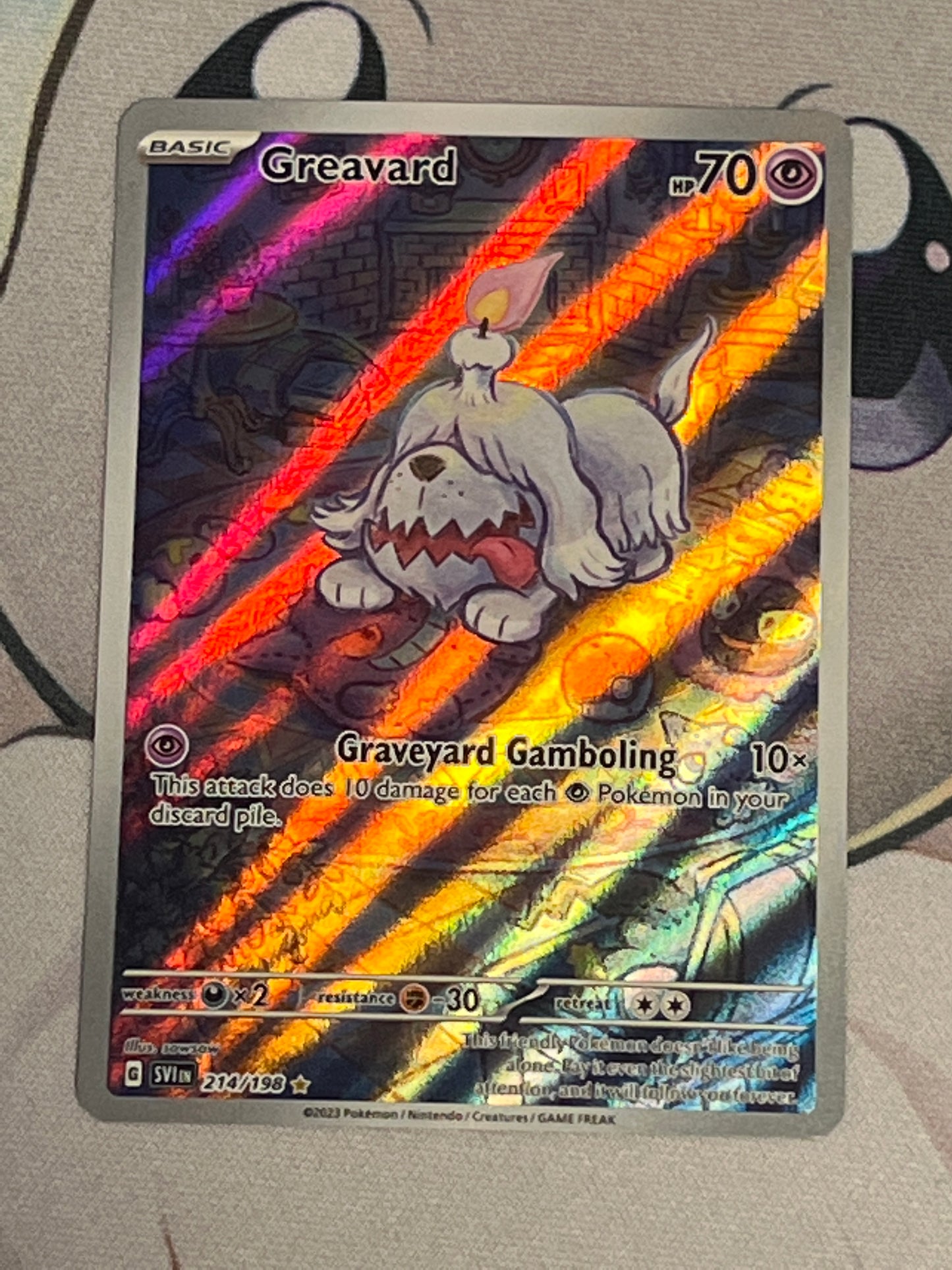 2023 Pokemon Greavard - Ultra Rare - Holo - #214