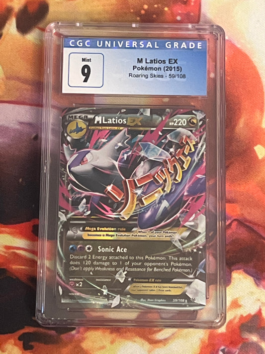 2015 Pokemon M Latios EX - Ultra Rare - Holo - Graded CGC 9 - #59