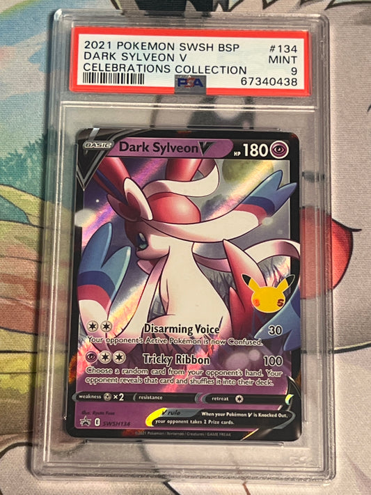 2021 Pokemon Dark Sylveon V - Promo Holo - Graded PSA 9 - #SWSH139