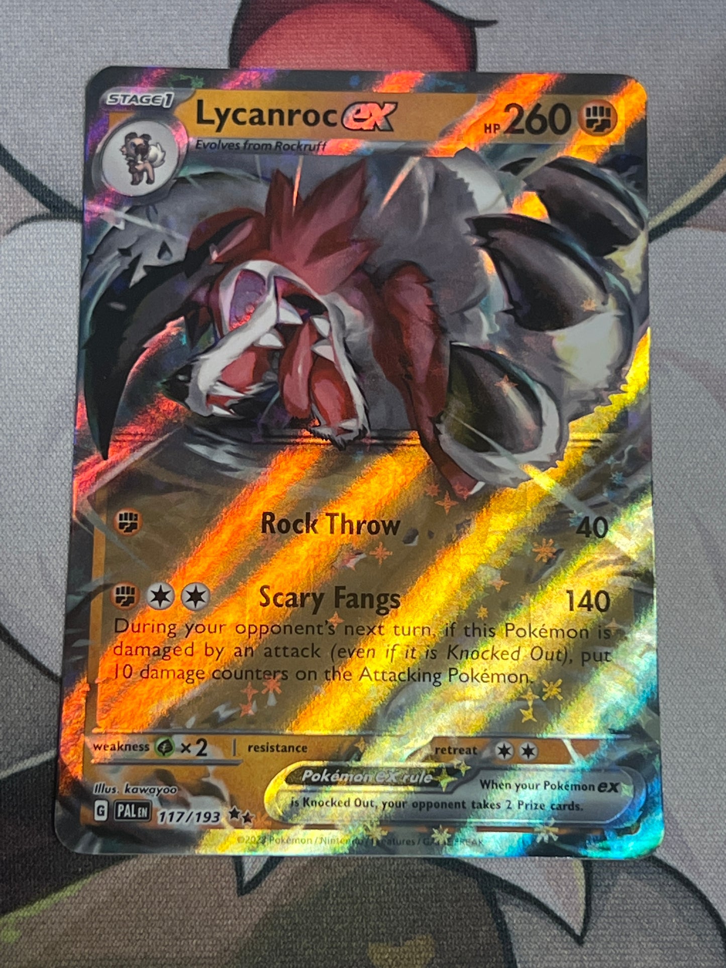 2023 Pokemon Lycanroc ex - Ultra Rare - #117