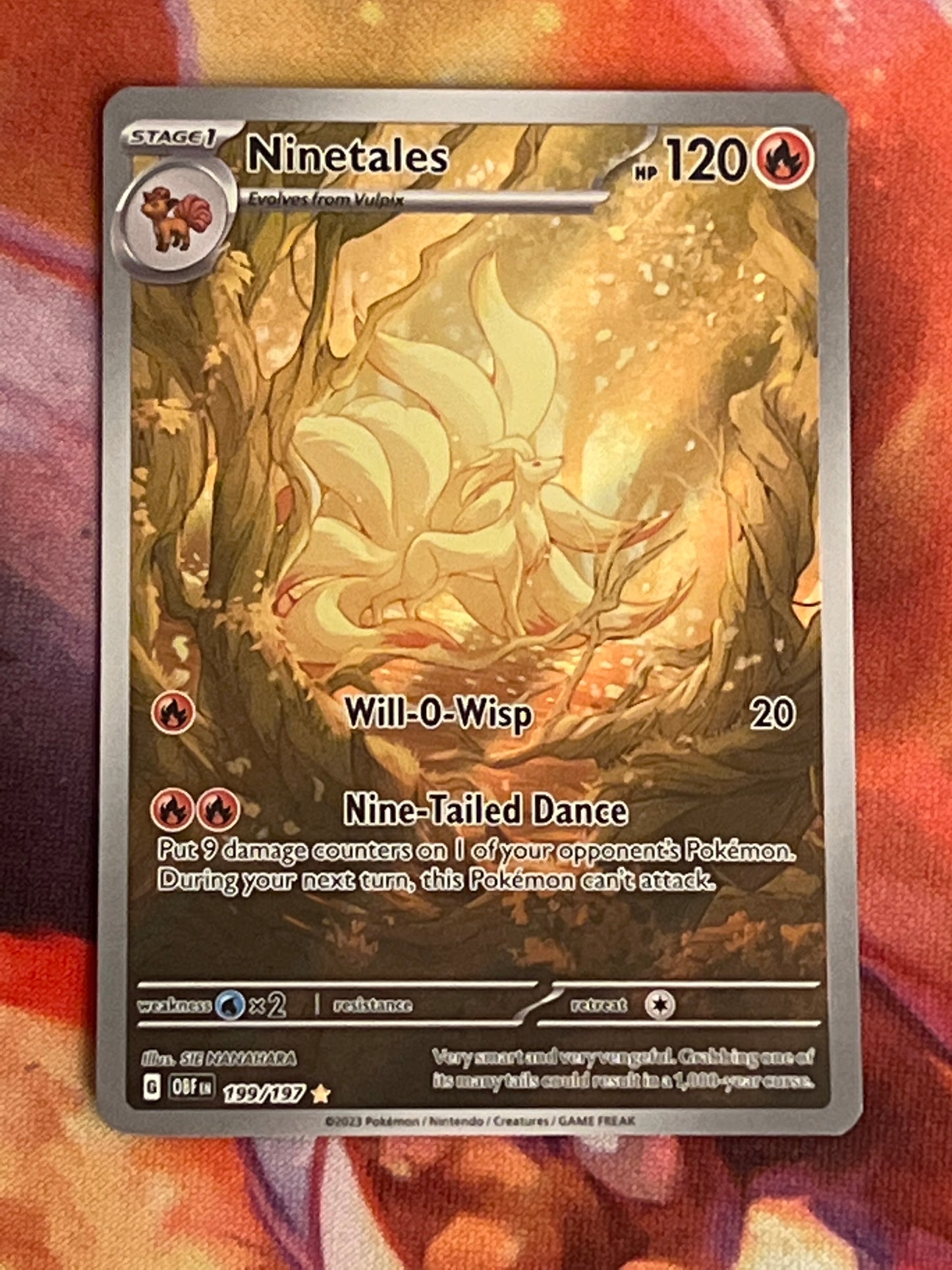 2023 Pokemon Ninetales - Illustration Rare Holo - #199