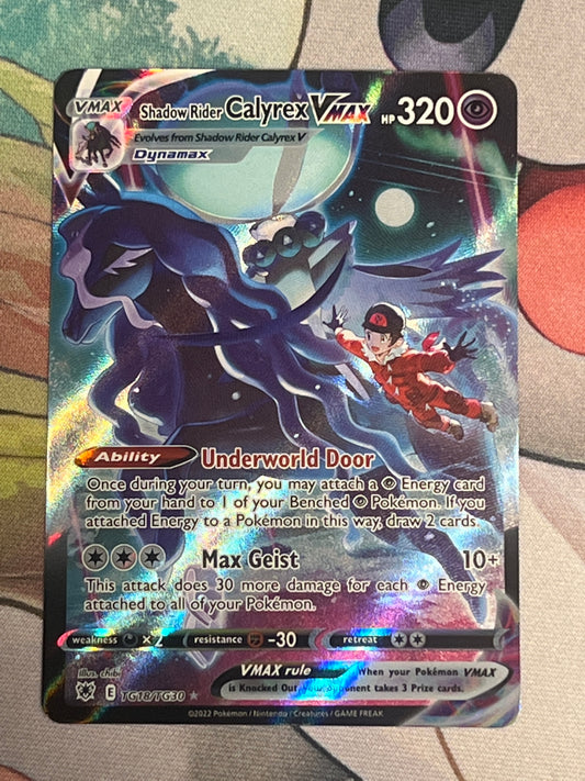 2022 Pokemon Shadow Rider Calyrex Vmax - Ultra Rare - Trainer Gallery - #TG18