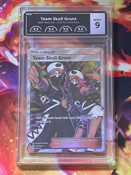 2017 Pokemon Team Skull Grunt - Trainer - Ultra Rare - Graded PCG 9 - #149