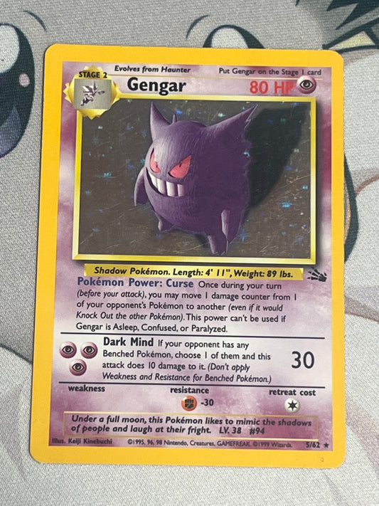 1999 Pokemon Fossil Gengar - Holo - #5