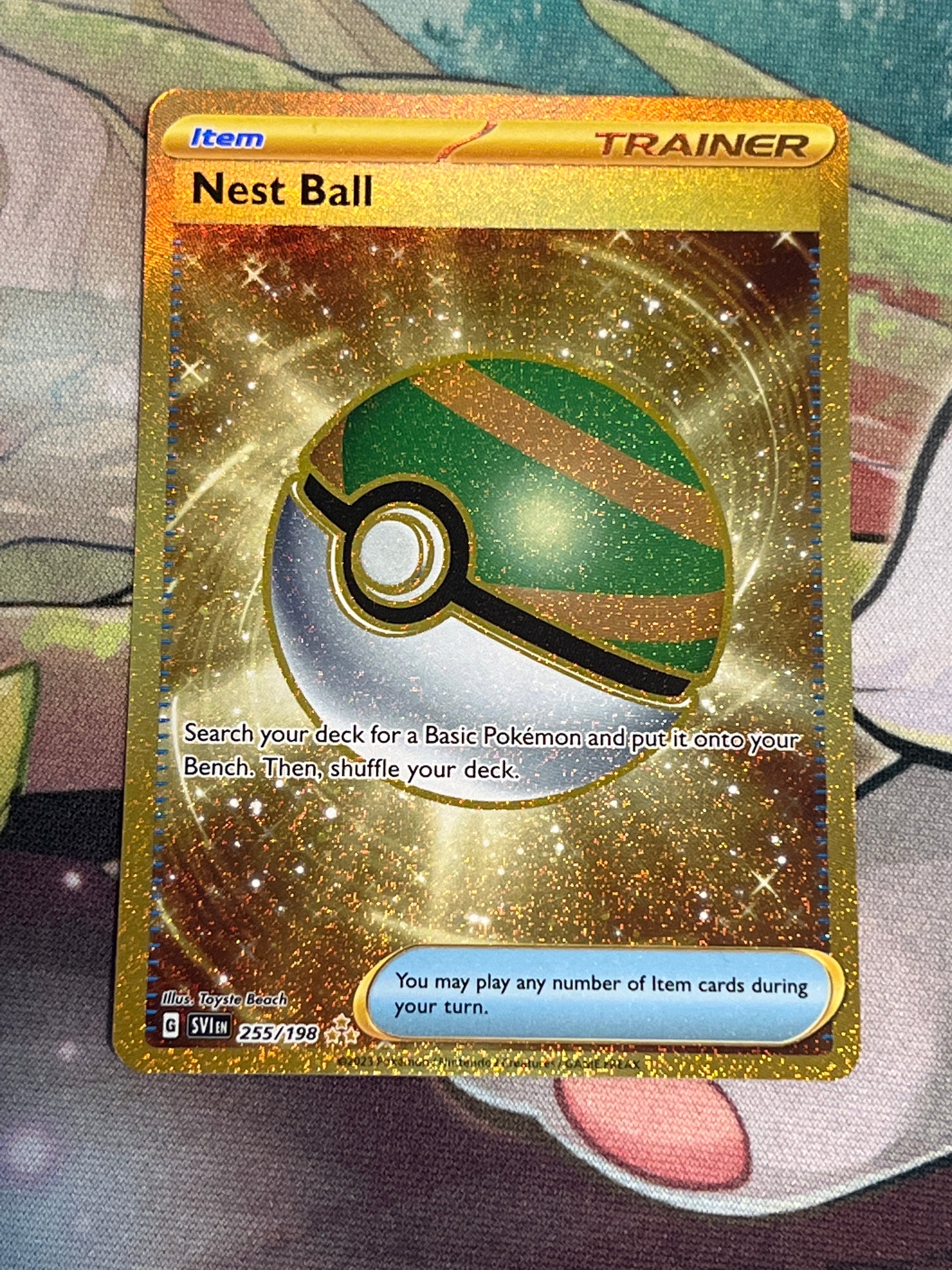Pokemon Nest Ball - Trainer - Gold Secret Rare - #255 – Poke Plug