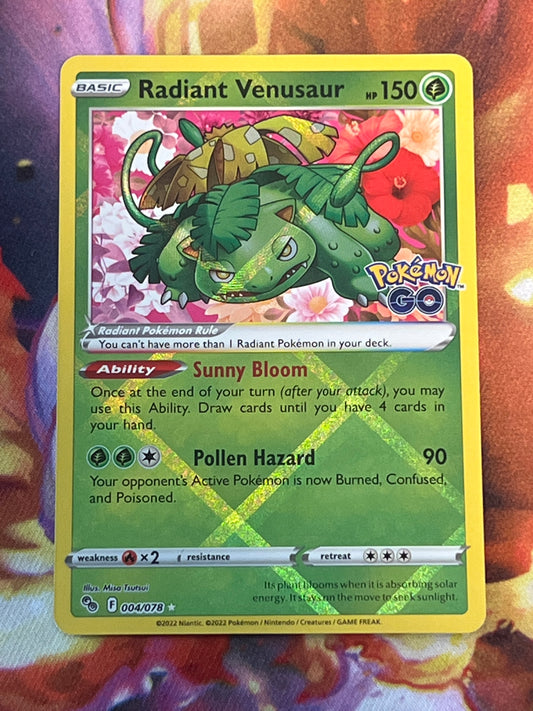 2022 Pokemon Radiant Venusaur  - Radiant Rare - #4