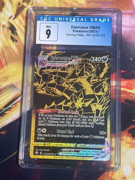 2021 Pokemon Enternatus Vmax - Secret Rare - Graded CGC 9 - #SV122