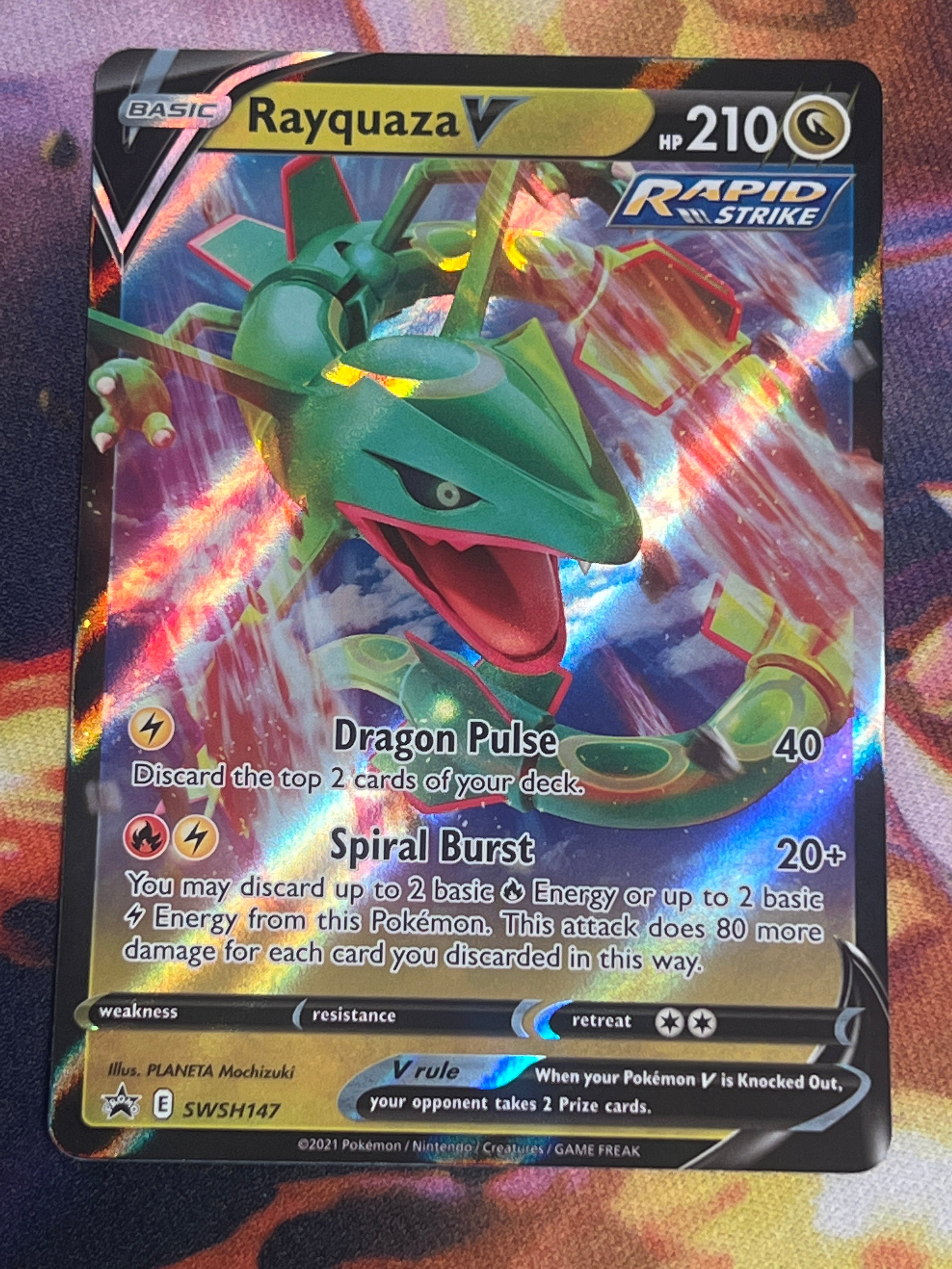 2021 Pokemon Rayquaza V - Ultra Rare - #SWSH147 – Poke Plug