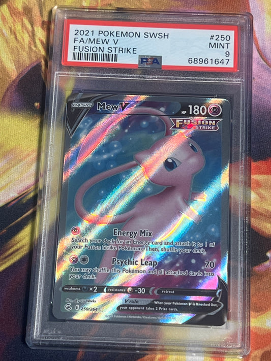 2021 Pokemon Mew V - Ultra Rare - Graded PSA 9 - #250