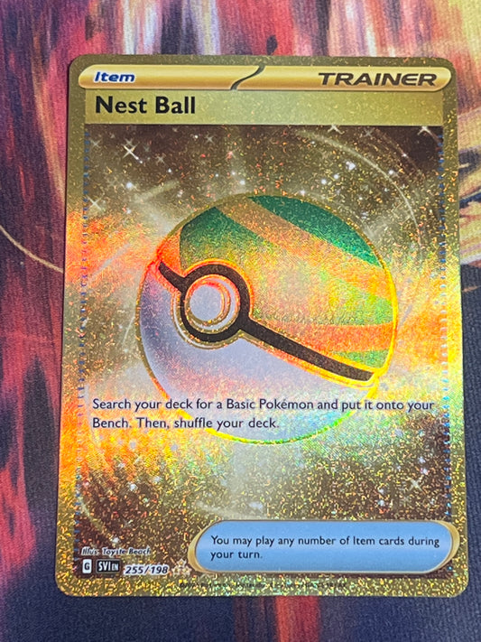 2023 Pokemon Nest Ball - Trainer - Gold Secret Rare - #255