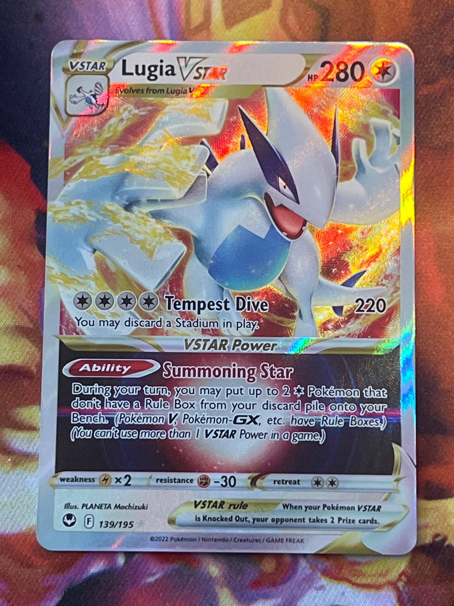 2022 Pokemon Lugia Vstar- Ultra Rare - Holo - #139