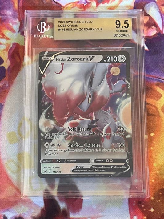 2022 Pokemon Hisuian Zoroark V - Ultra Rare - Holo - Graded BGS 9.5 - #146