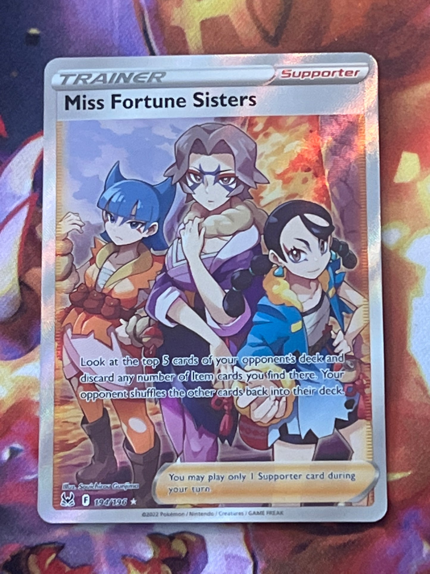 2022 Pokemon Miss Fortune Sisters - Trainer - Ultra Rare - #194