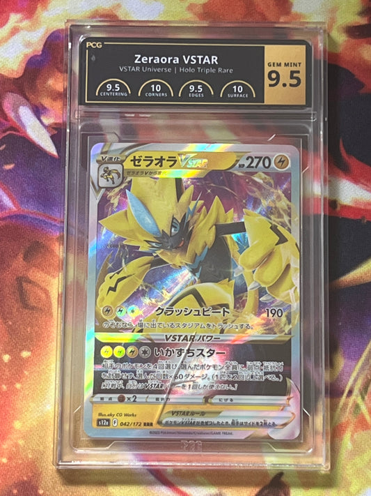 2022 Pokemon Japanese Zeraora Vstar - Ultra Rare - Graded PCG 9.5 #42