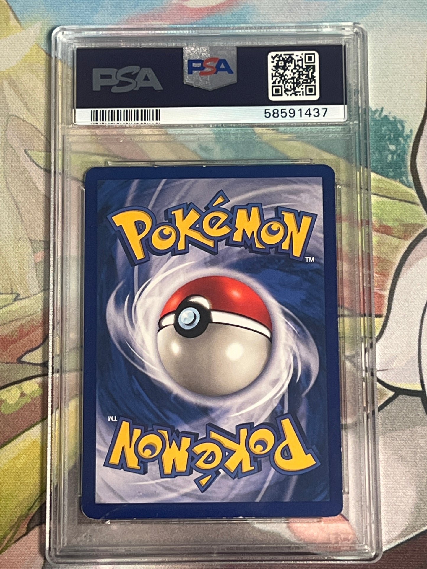 1999 Pokemon PIKACHU - Shadowless - Red Cheeks - PSA 6 - #58