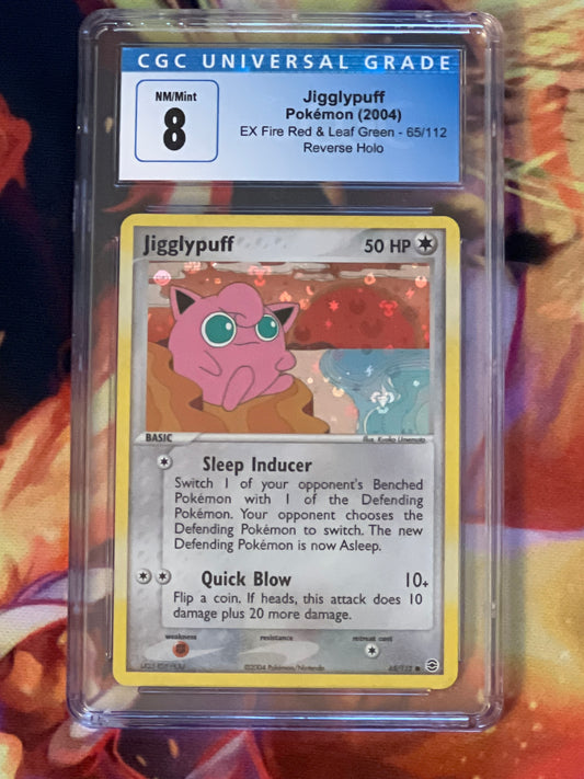 2004 Pokemon Jigglypuff - Reverse Holo - CGC 8 - #65