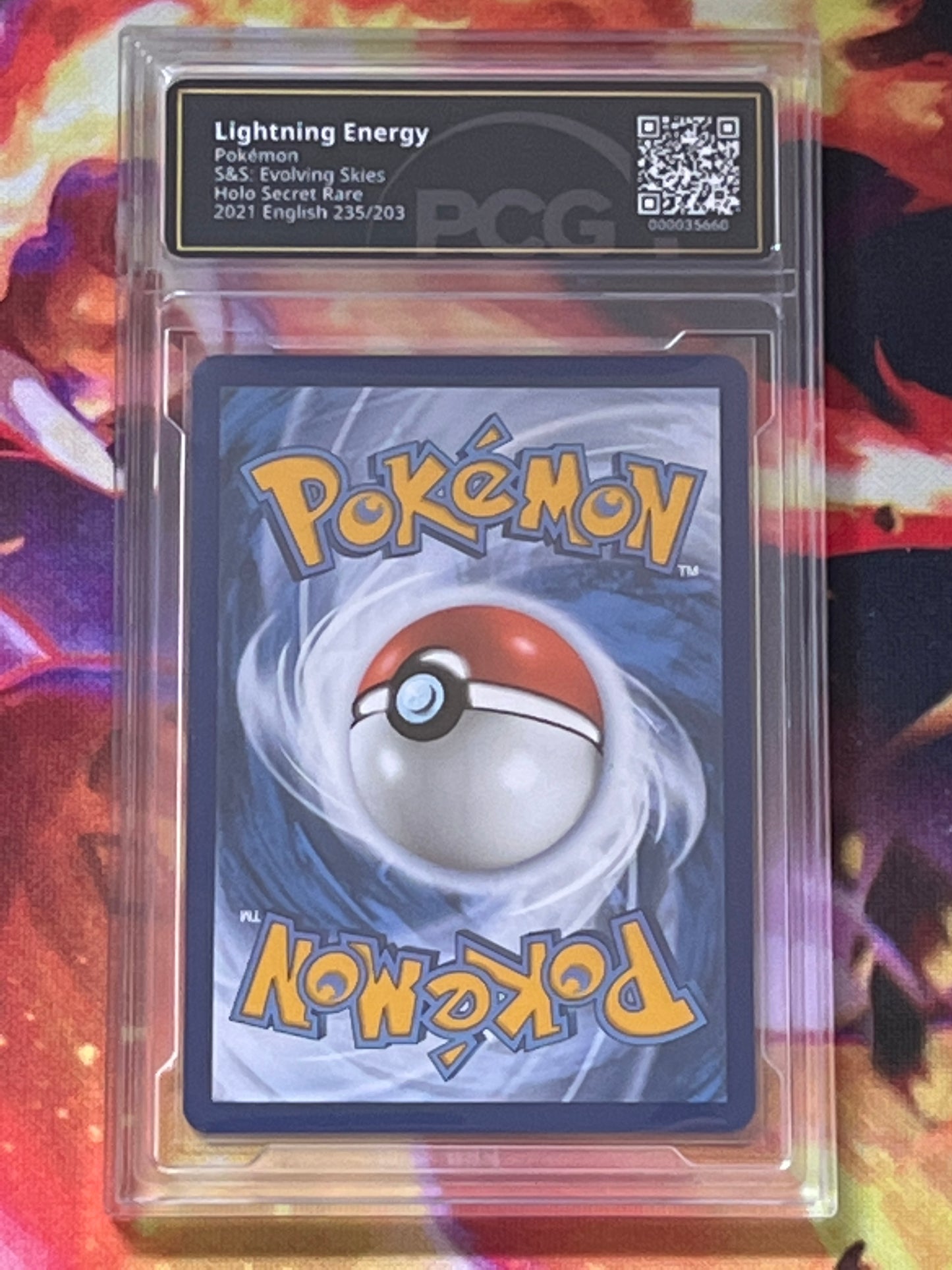 2021 Pokemon Lightning Energy - Reverse Holo - Graded PCG 9.5 - #235