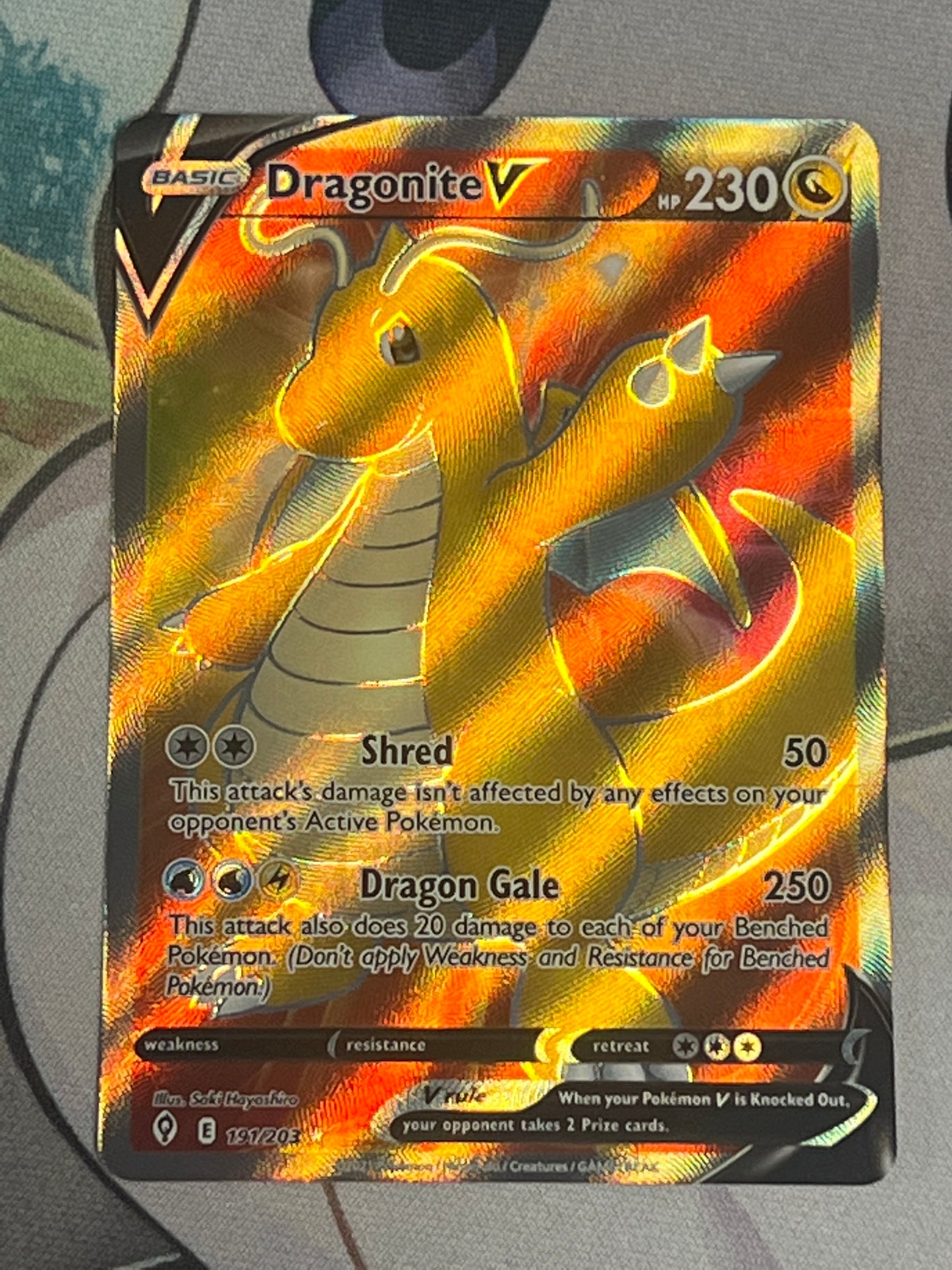 2021 Pokemon Dragonite V - Ultra Rare - #191