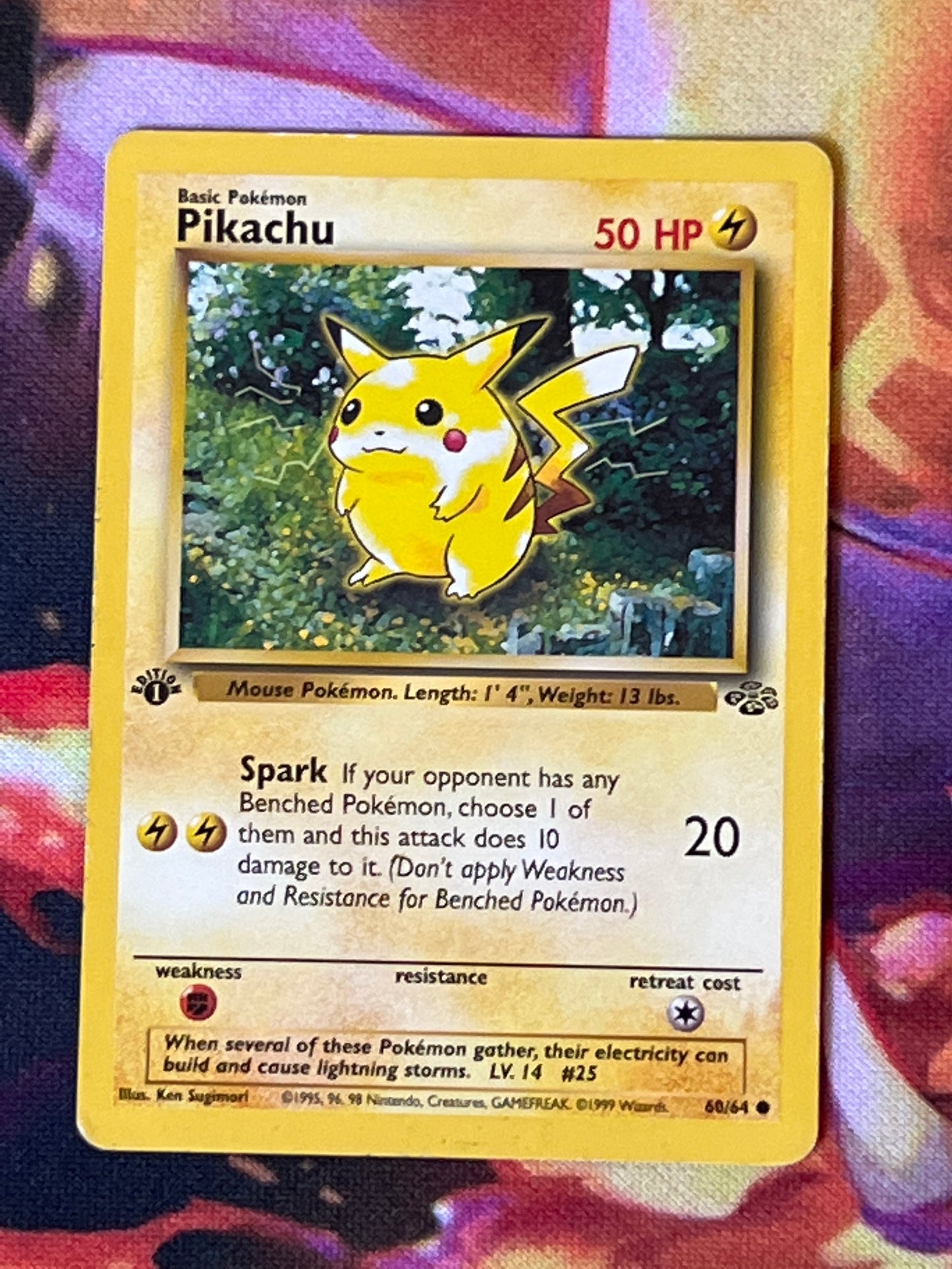 1999 Pokemon Pikachu - First Edition - Holo - #60