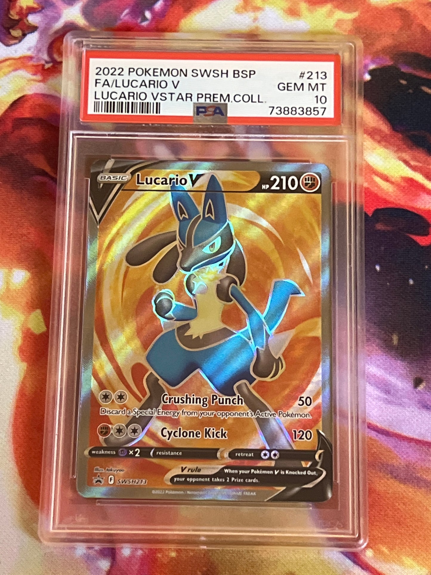 2022  Pokemon Lucario V- Ultra Rare -Promo - Graded PSA 10 - #213