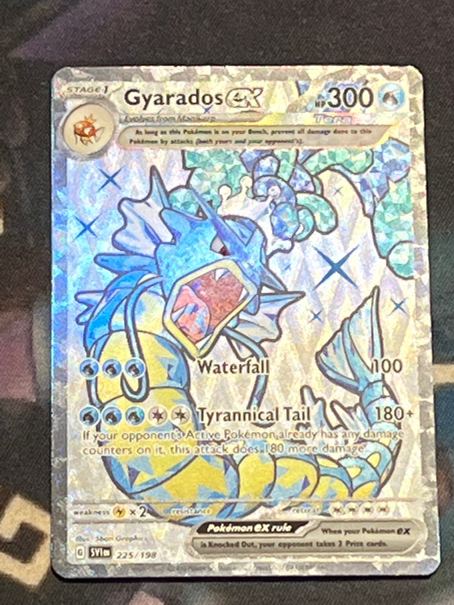 2023 Pokemon Gyarados ex - Secret Rare - Holo - #225