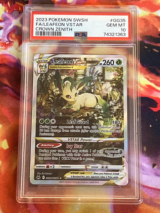 2023 Pokemon Leafeon Vstar - Ultra Rare - Full Art - Graded PSA 10 - #GG35